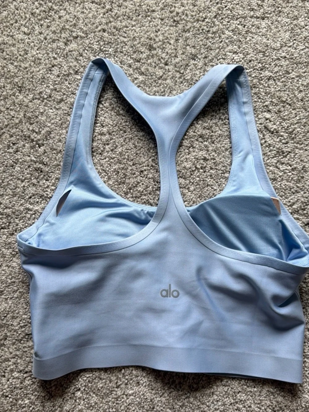 ALO Yoga Light Blue Racerback Bralette